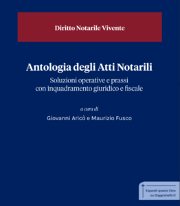 Copertina libro "Antologia degli atti notarili"